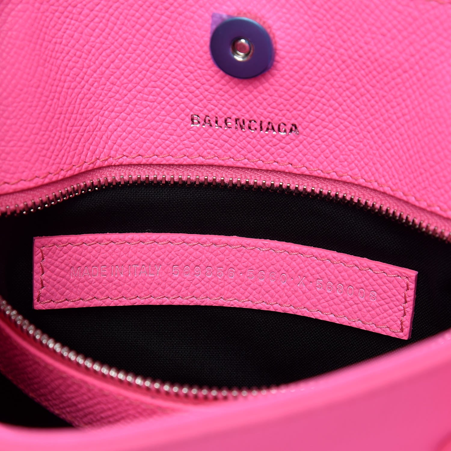Balenciaga Grained Calfskin Ville Aj Tote XXS Acid Pink 8 of 9