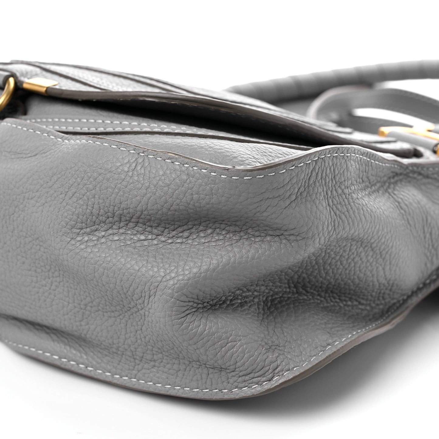 Calfskin Medium Marcie Satchel Cashmere Grey