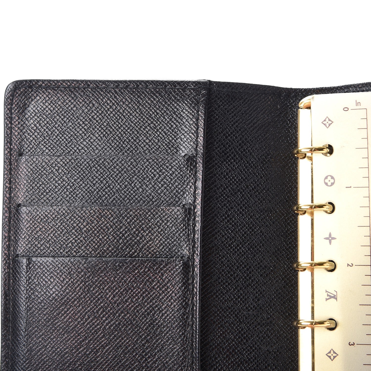 Louis Vuitton Epi Small Ring Agenda Cover Black 10 of 10