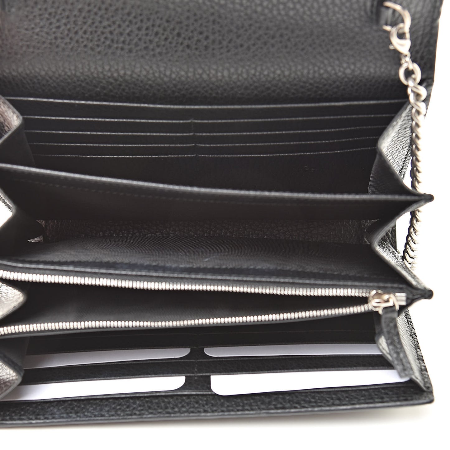 Calfskin Mini Dionysus Chain Wallet Black