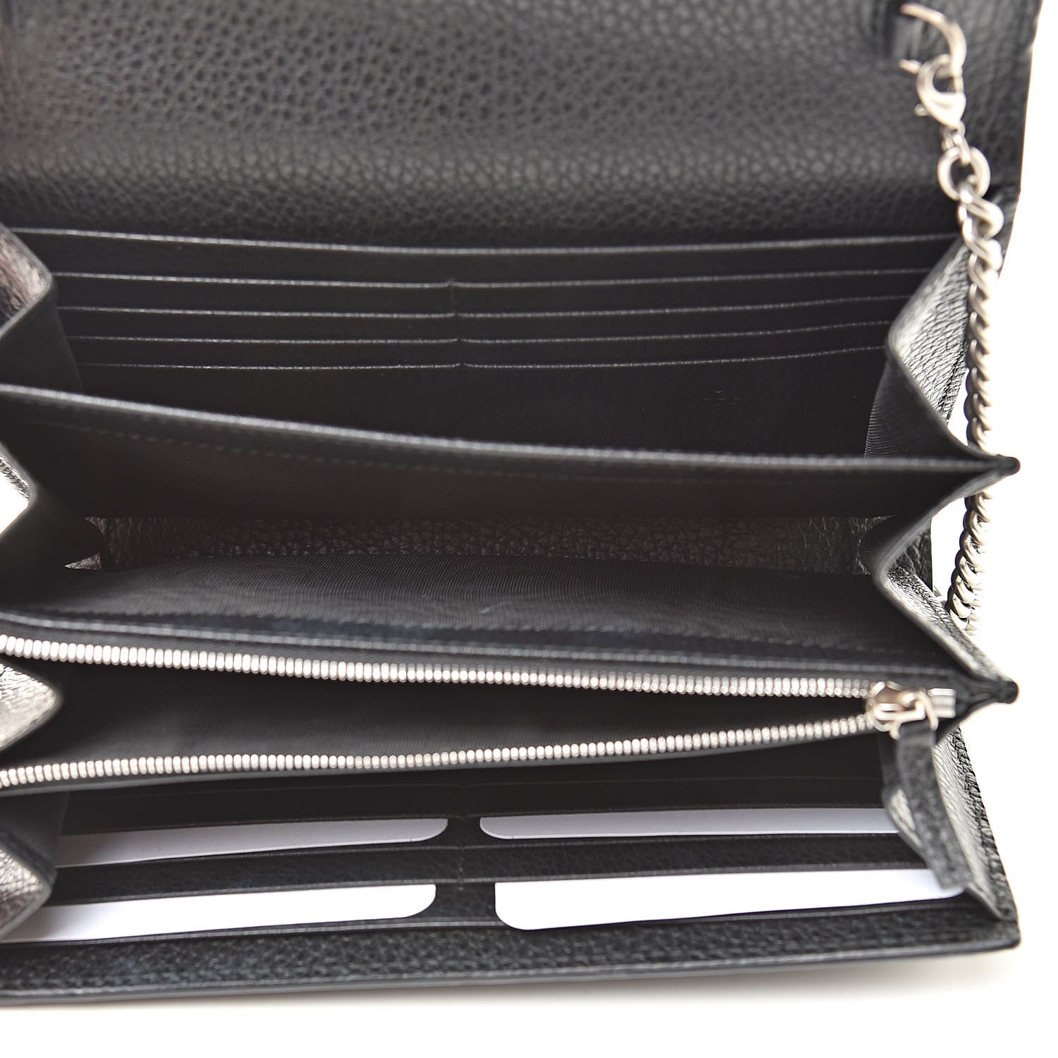Gucci Calfskin Mini Dionysus Chain Wallet Black 5 of 13