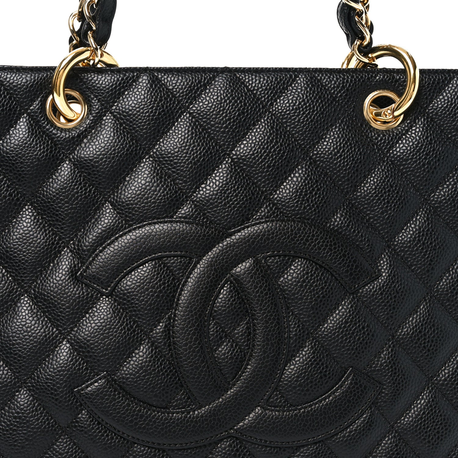 Chanel Caviar Quilted Grand Shopping Tote GST Black 8 of 10