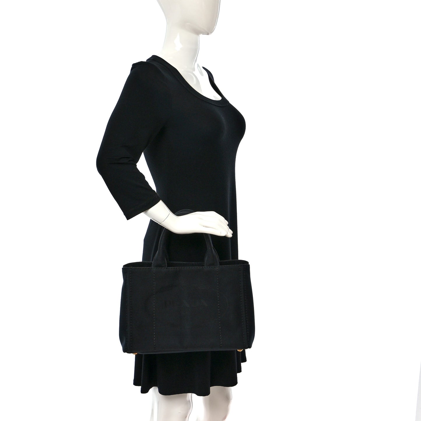 Canapa Small Logo Tote Black