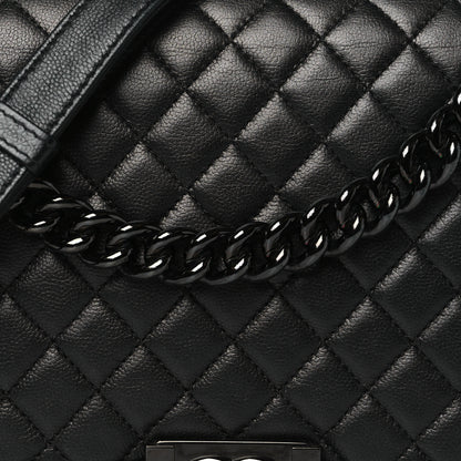 Chanel Caviar Quilted New Medium Boy Flap So Black 8 of 11