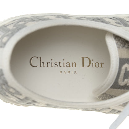 Christian Dior Canvas Oblique Walk'N'Dior Low Top Sneakers 36.5 Grey Stone 10 of 11