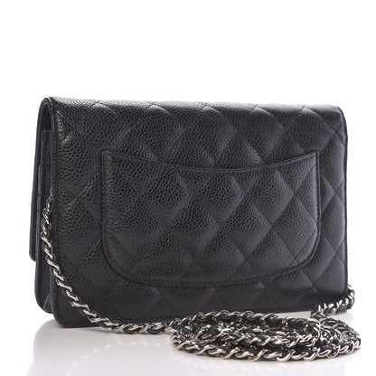 Chanel Caviar Quilted Wallet On Chain WOC Black 3 of 10