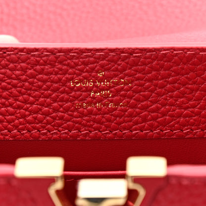 Louis Vuitton Taurillon Mini Capucines Scarlet 7 of 10
