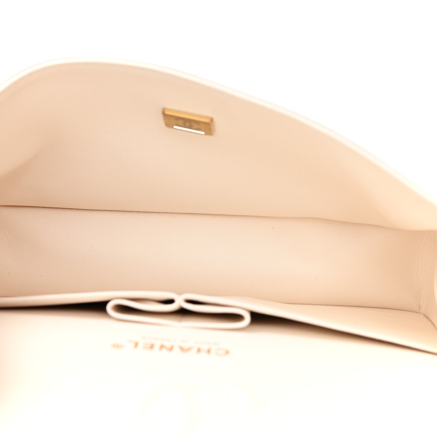 Caviar Quilted Small Double Flap White