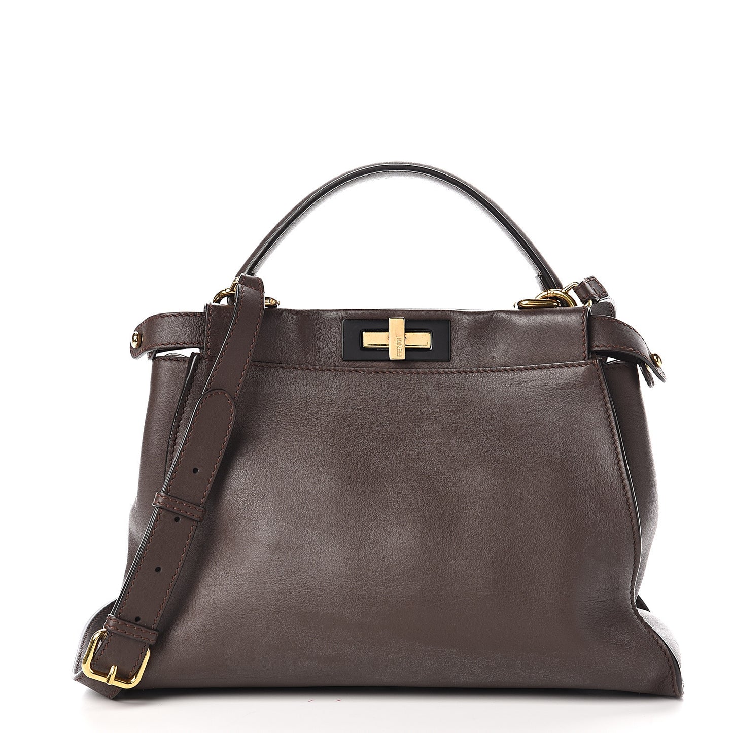 Vitello Seta Shiny Nappa Medium Peekaboo Iconic Satchel Moresco Rosa Doll