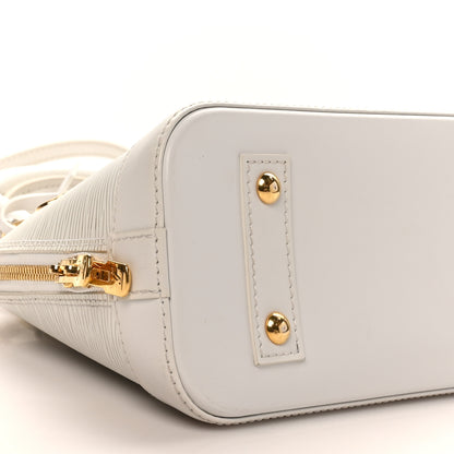 Louis Vuitton Epi Love Lock Alma BB White 8 of 9