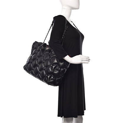 Chanel Calfskin Quilted Large Chesterfield Tote Black 2 of 12