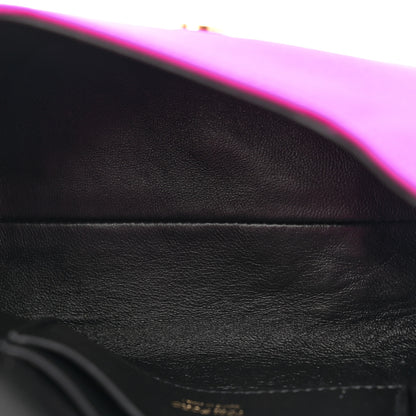 Tom Ford Satin Mini Label Chain Shoulder Bag Hot Pink 5 of 10