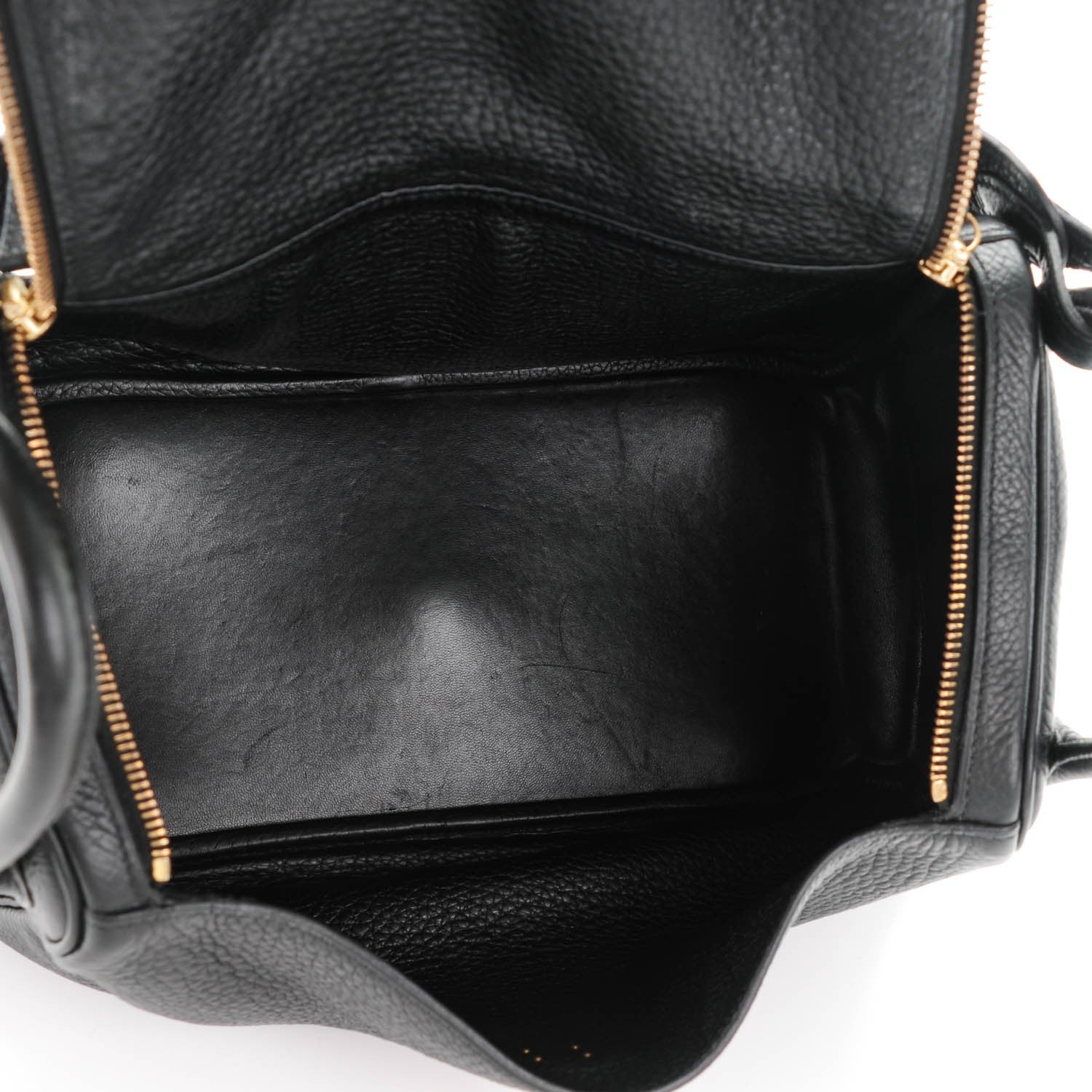 Hermes Taurillon Clemence Lindy 30 Black 5 of 8