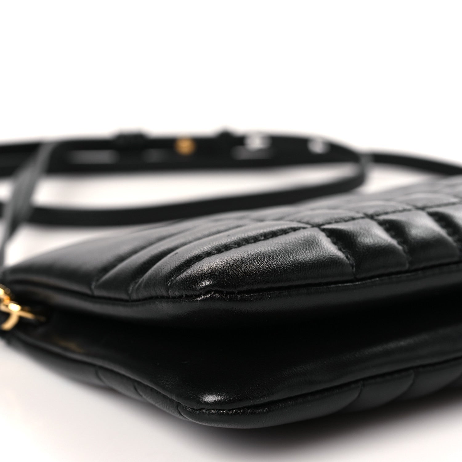 Burberry Quilted Lambskin Lola Twin Pouch Black 8 of 9