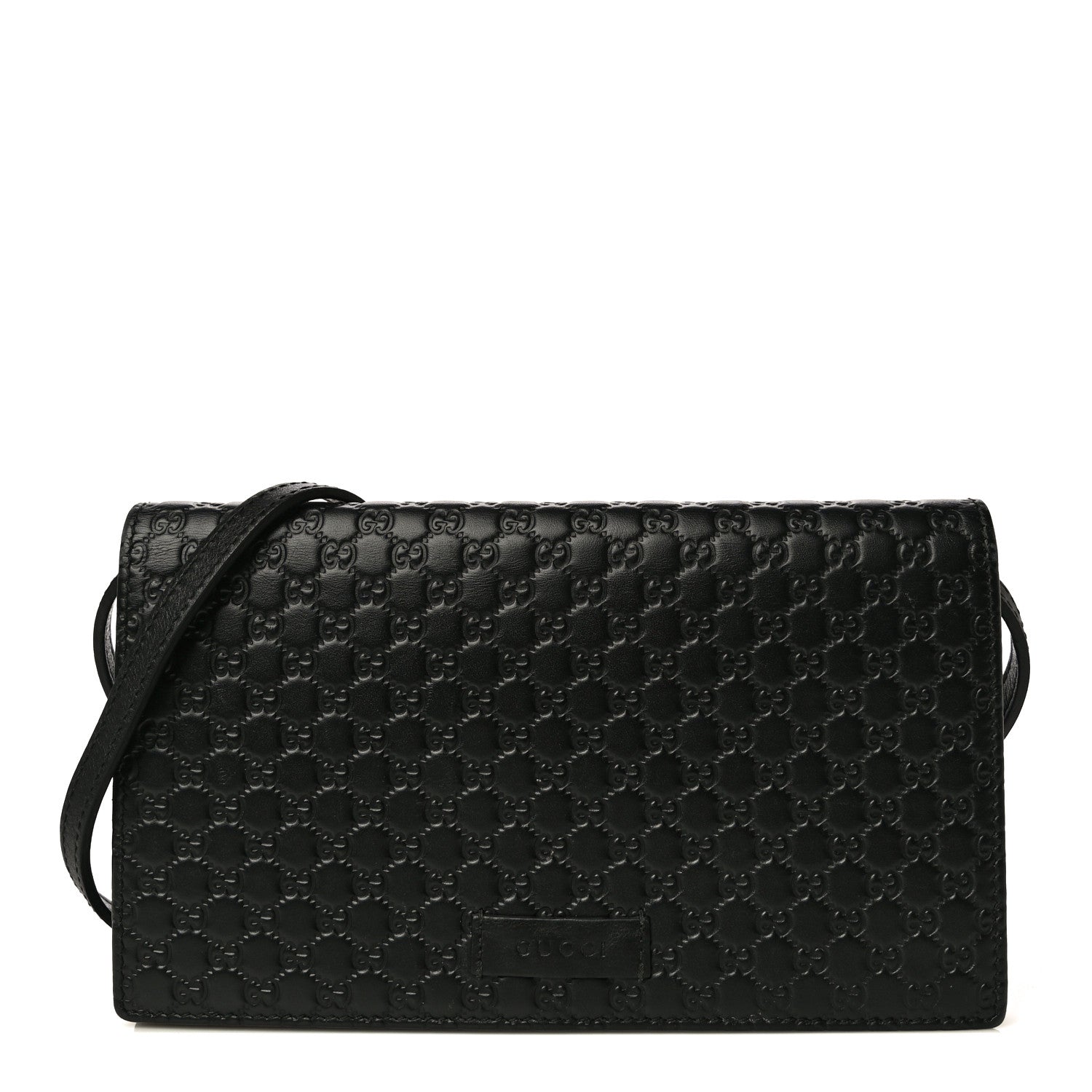 Gucci Microguccissima Crossbody Wallet Black 1 of 13