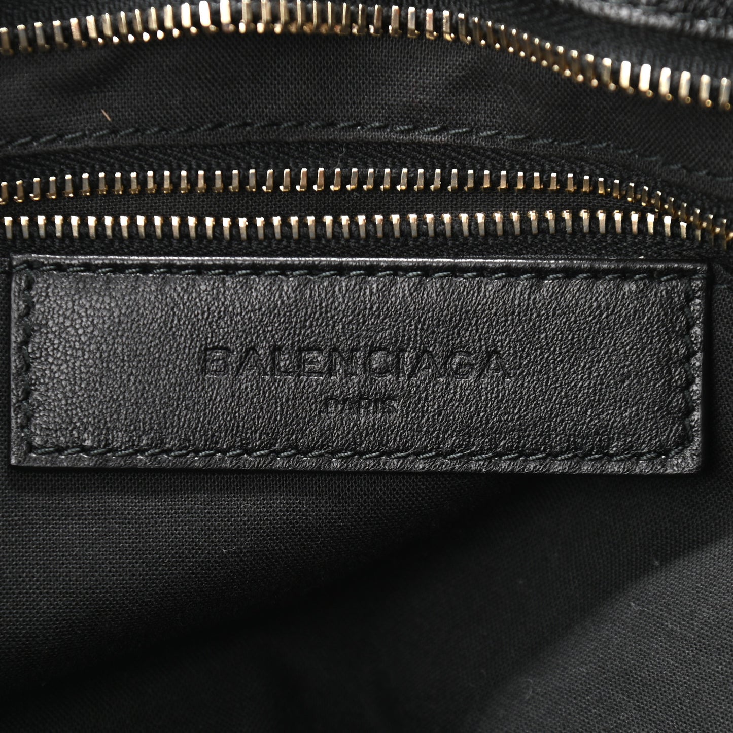 Chevre Gold Metallic Edge Hardware City Black