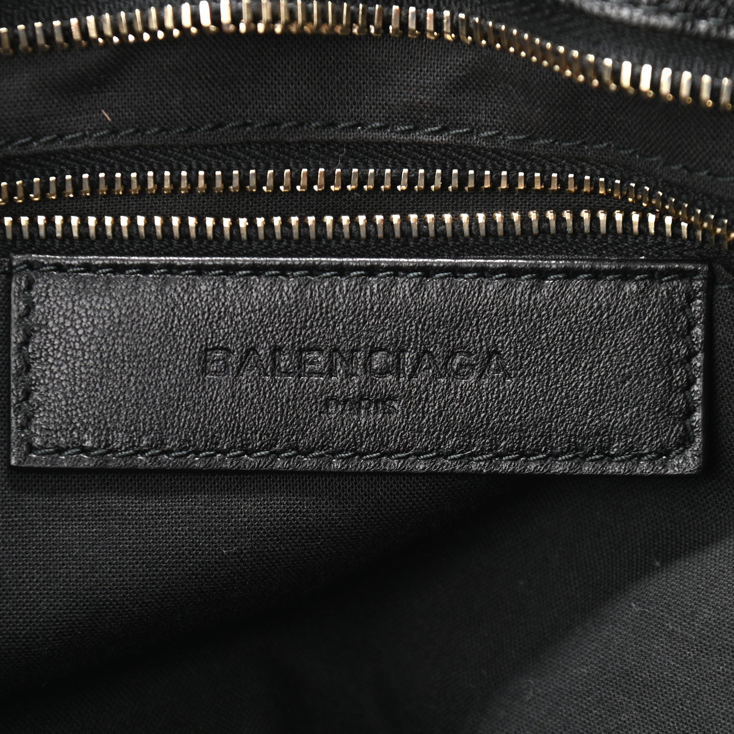 Balenciaga Chevre Gold Metallic Edge Hardware City Black 6 of 10