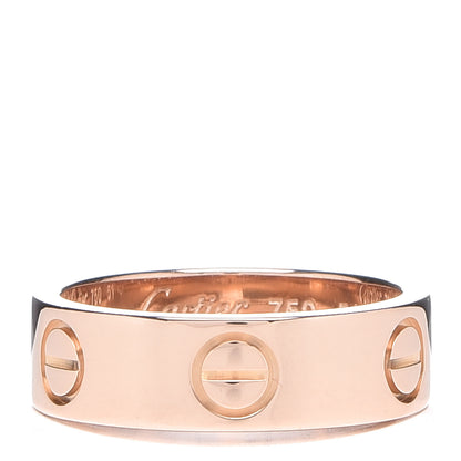 Cartier 18K Pink Gold 5.5mm LOVE Ring 51 5.75 1 of 5