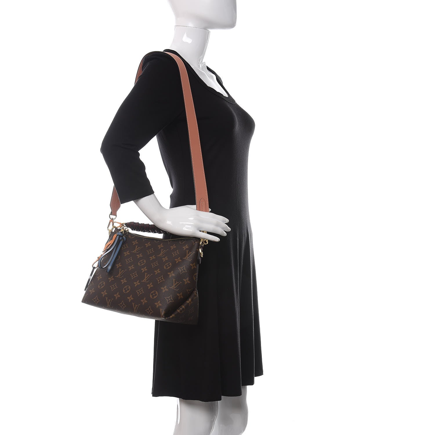 Louis Vuitton Monogram Beaubourg Hobo Mini Bordeaux Red Peach Safran Blue Jean Blue 2 of 8
