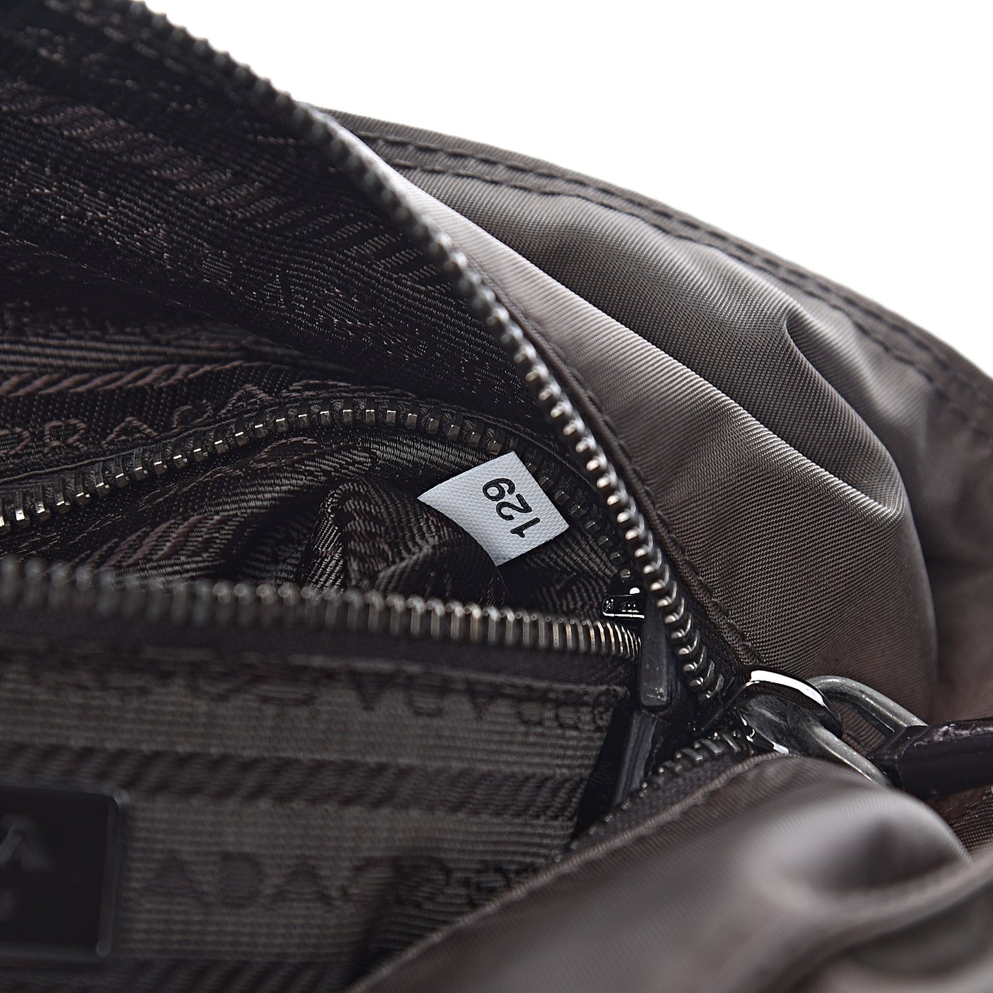 Tessuto Nylon Spazzolato Tote Brown