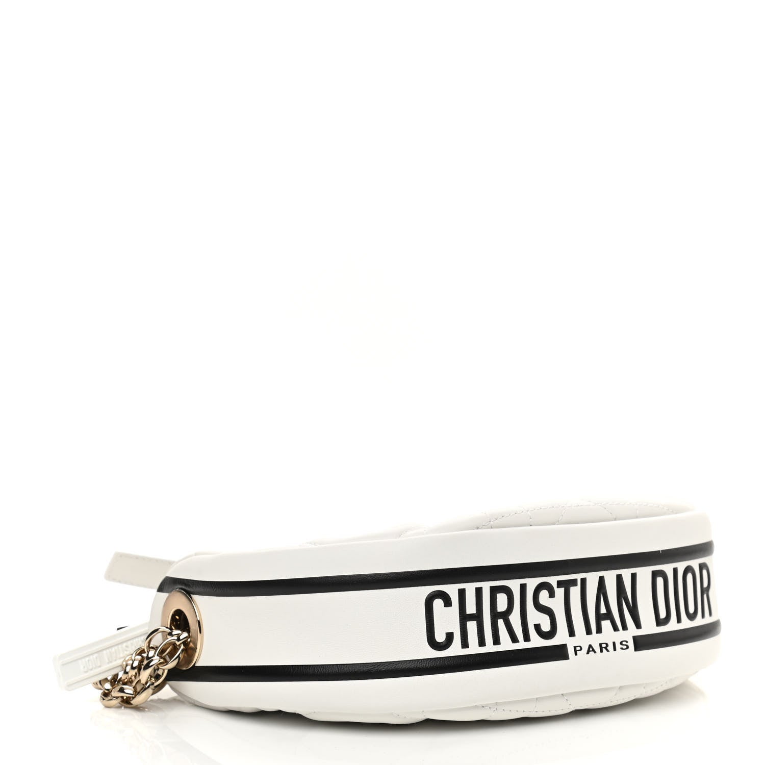 Christian Dior Lambskin Cannage Small Dior Vibe Hobo Bag White 4 of 11