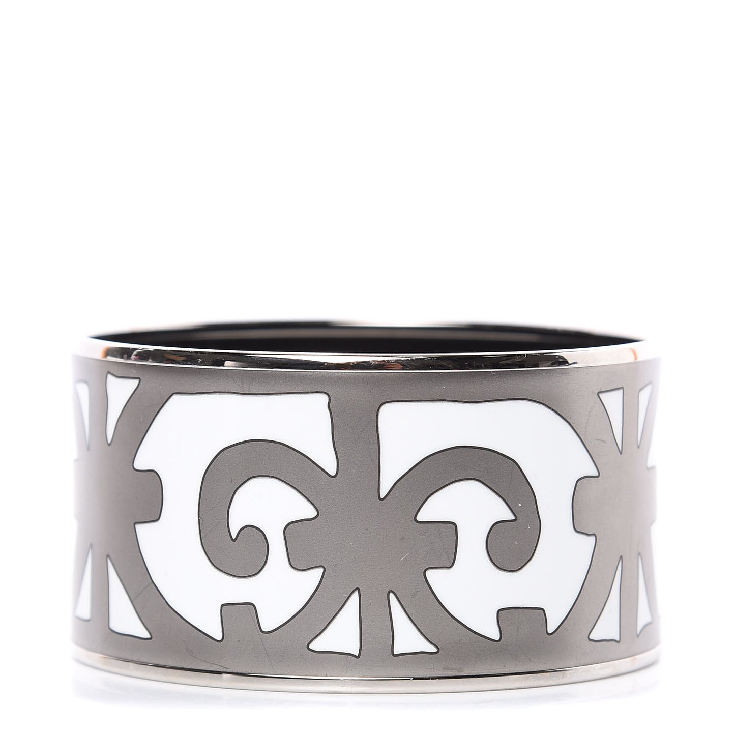 Enamel Printed Extra Wide Balcons du Guadalquivir Bracelet 70 Silver