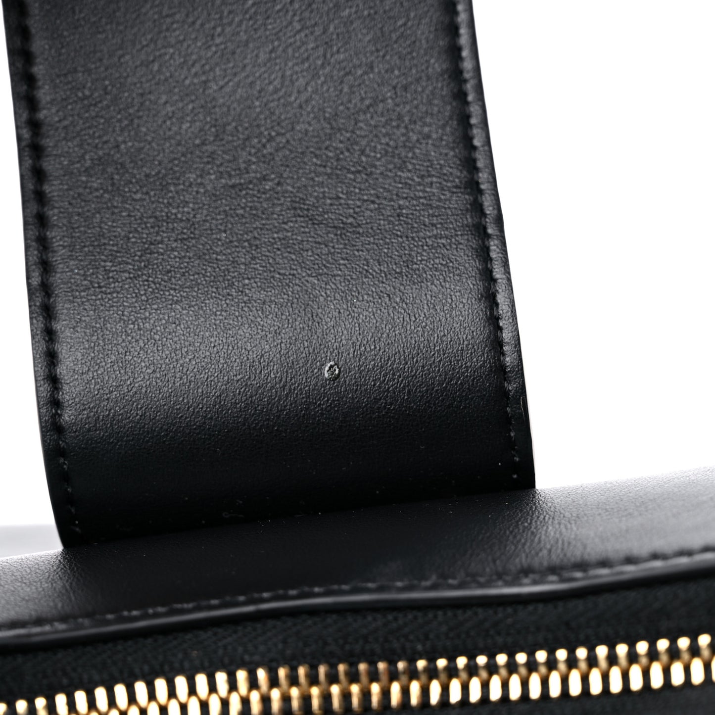 Smooth Calfskin Ava Triomphe Soft Bag Black