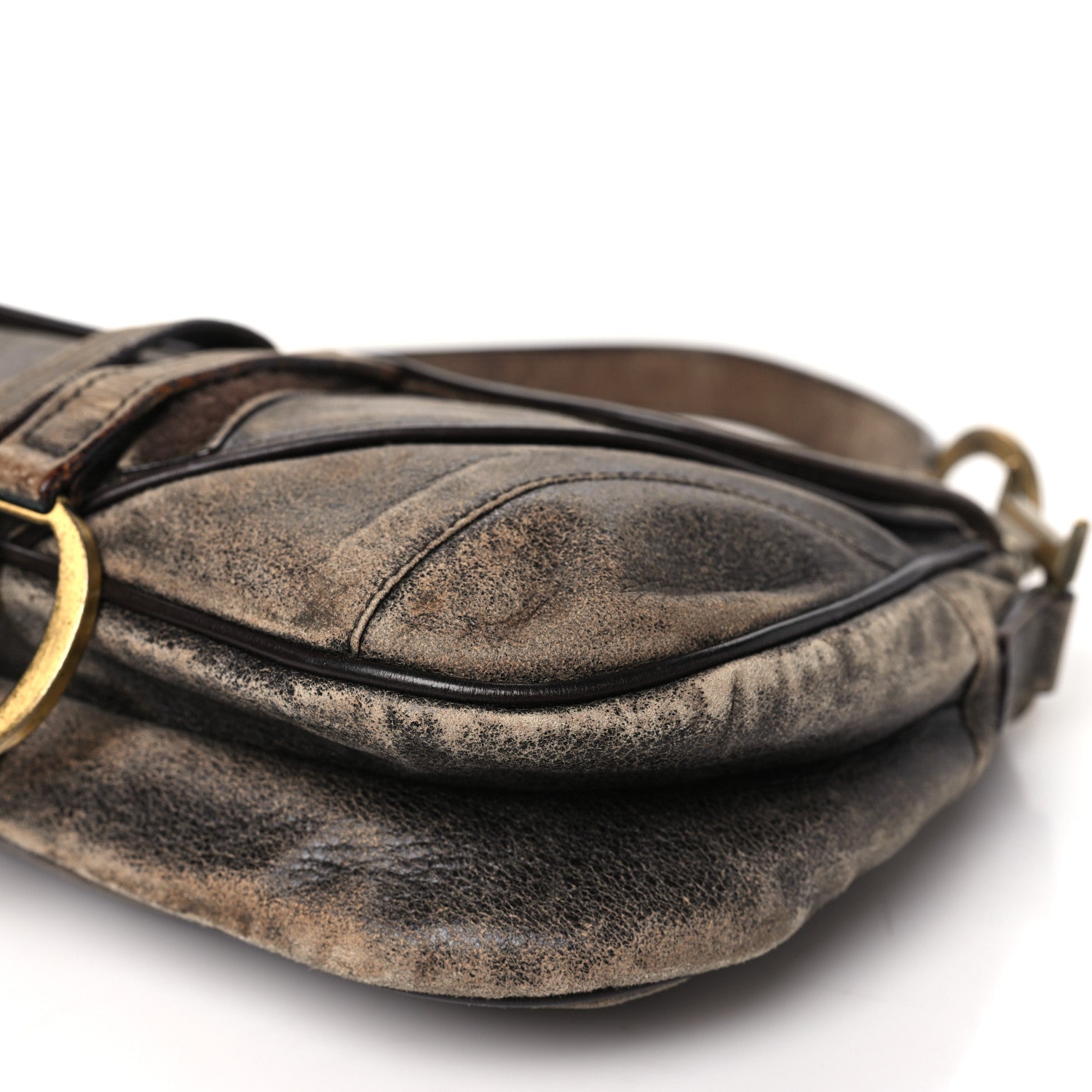 Christian Dior Calfskin Double Saddle Bag Brown 10 of 14