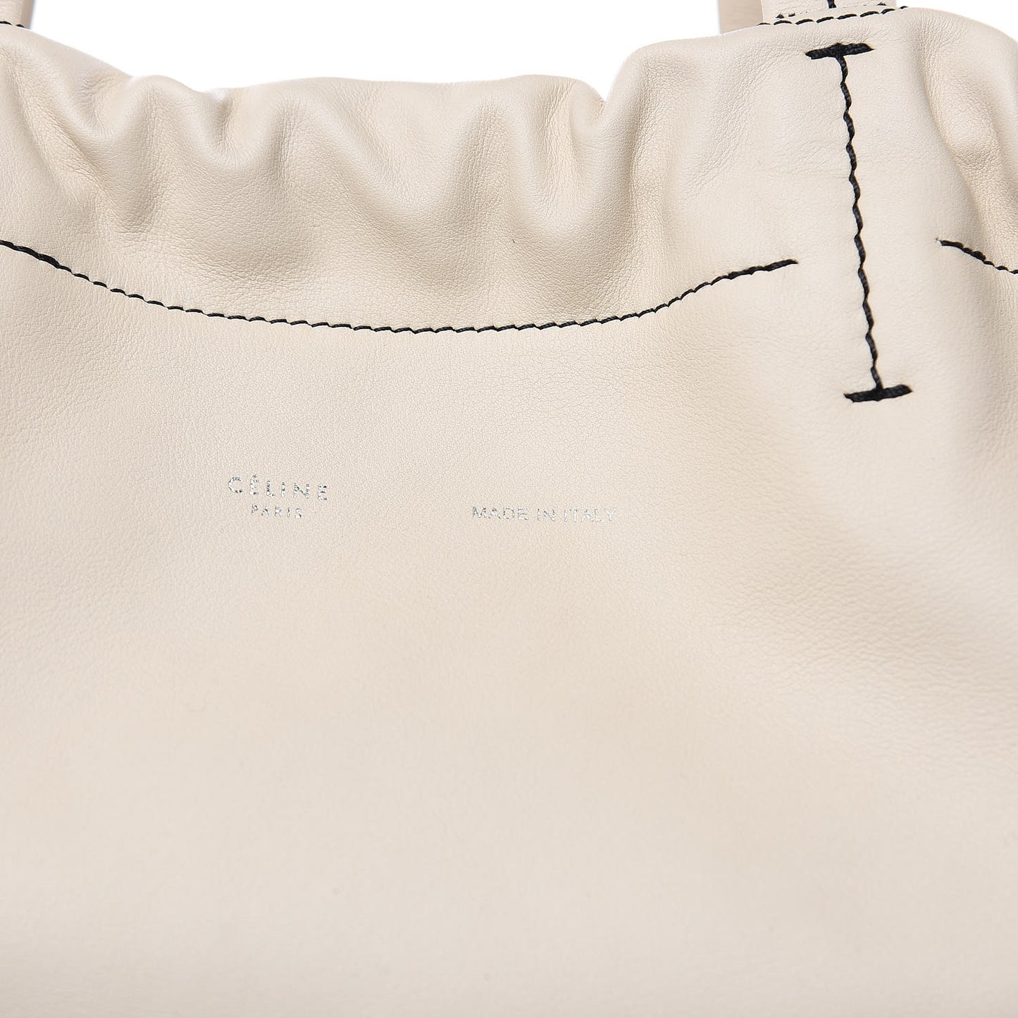 Smooth Calfskin Large Coulisse Cabas Chalk