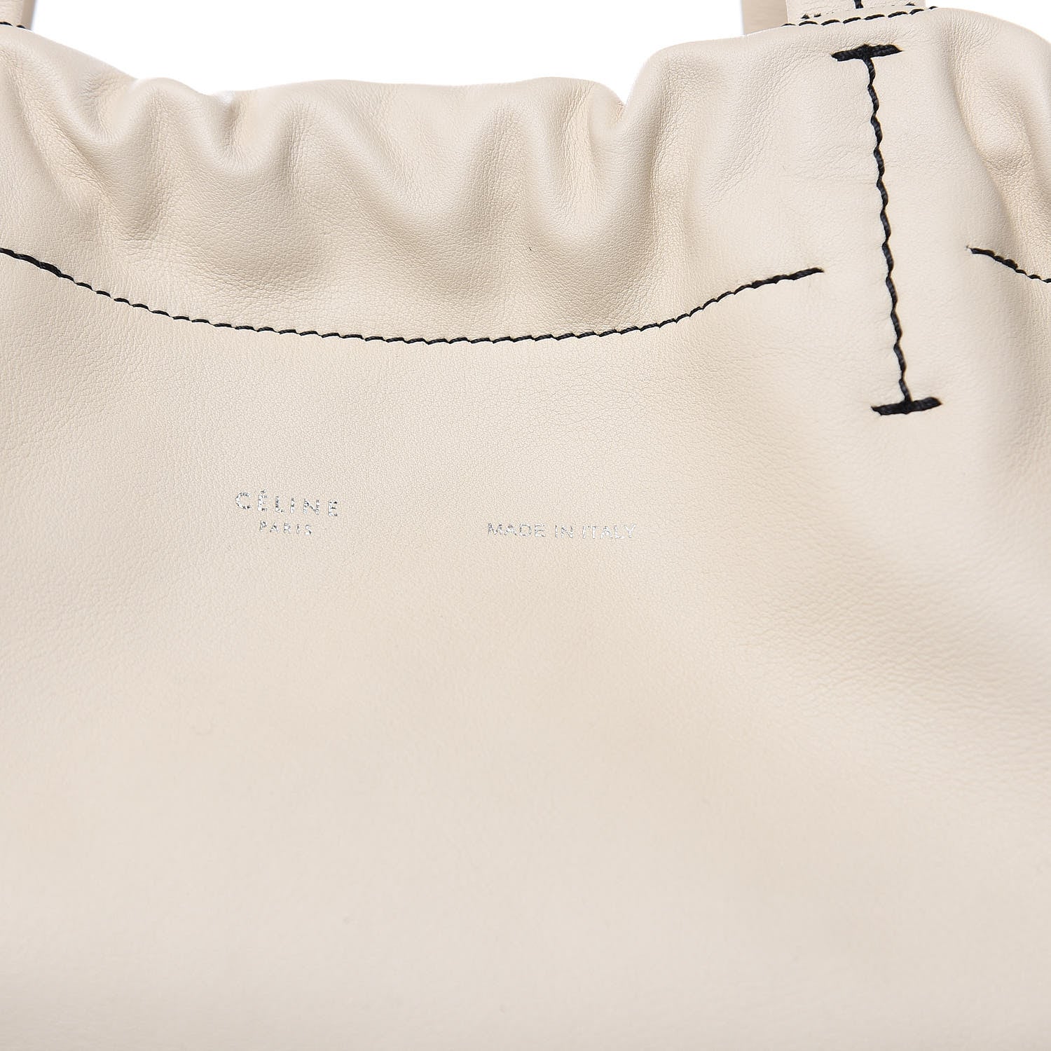 Celine Smooth Calfskin Large Coulisse Cabas Chalk 7 of 12