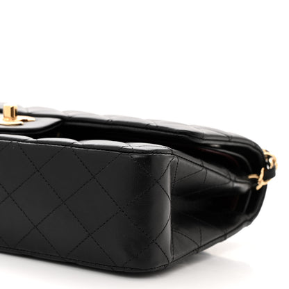 Chanel Lambskin Quilted Medium Double Flap Black 10 of 10