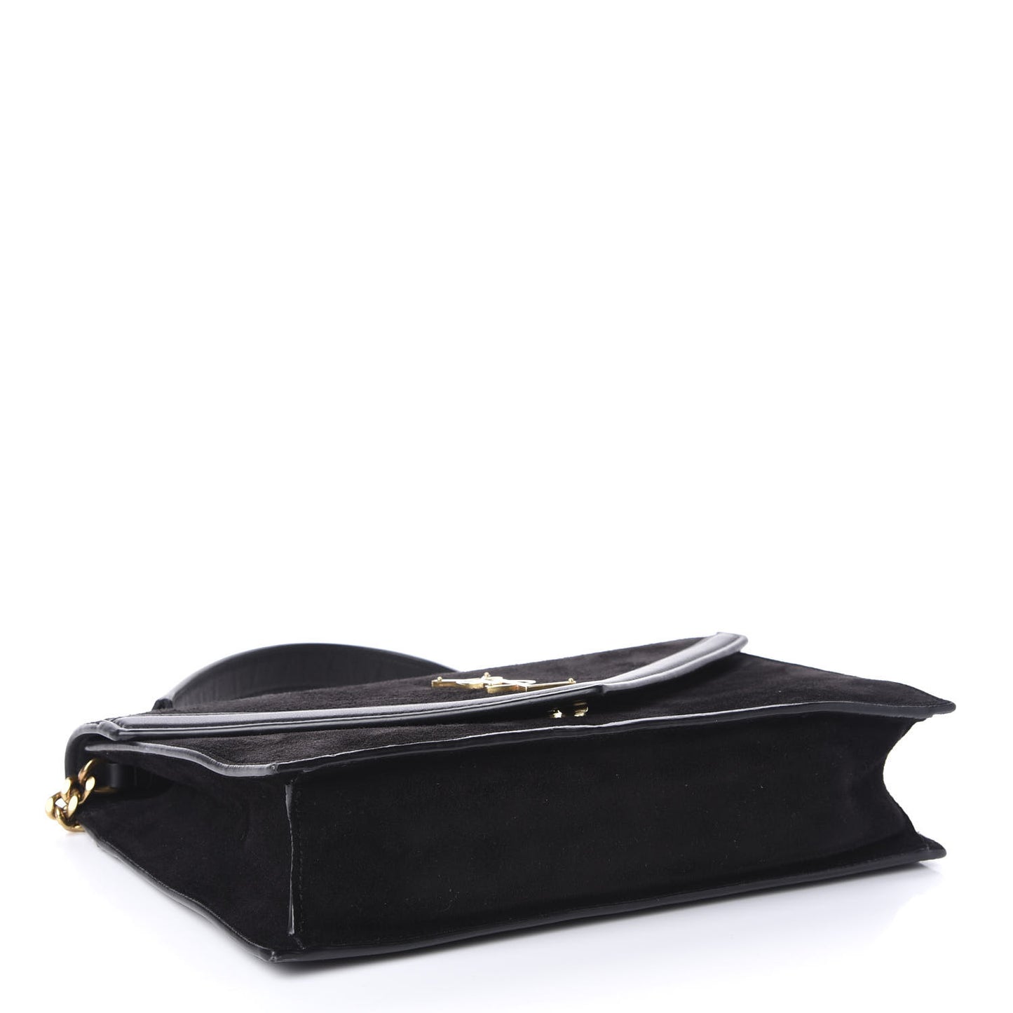 Suede Calfskin Monogram Le Sept Chain Bag Black