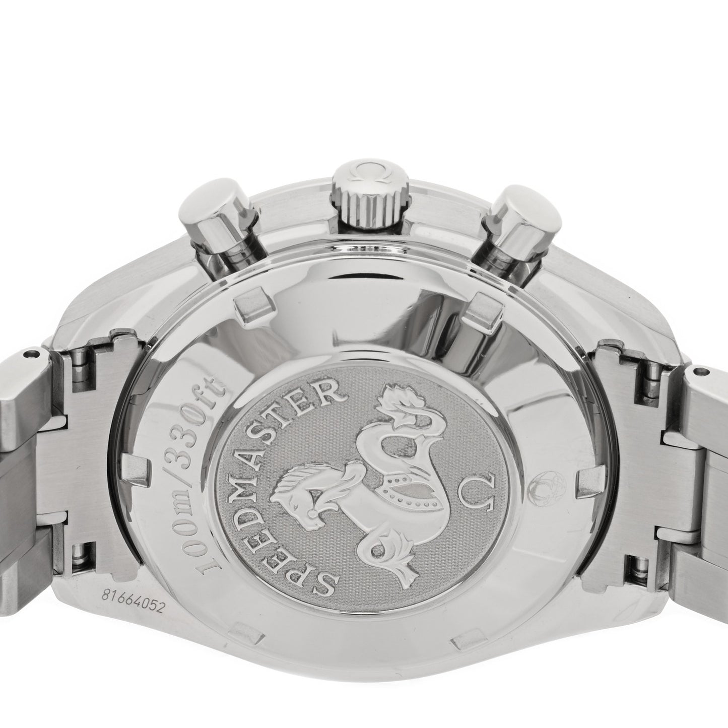 Stainless Steel 40mm Speedmaster Chronograph Automatic Watch Black 3220.50.00
