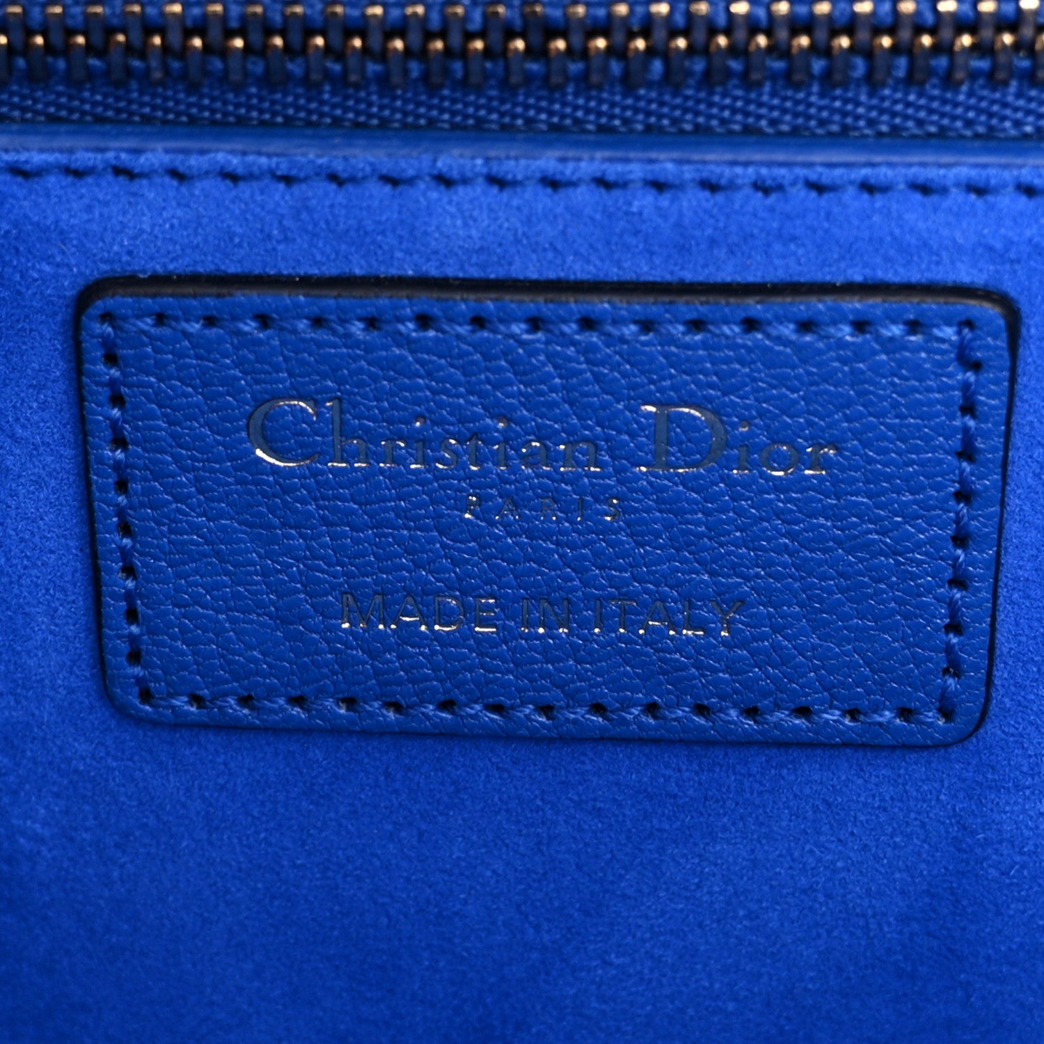 Christian Dior Goatskin Cannage Large Dioraddict Flap Bohemian Strap Blue 6 of 11
