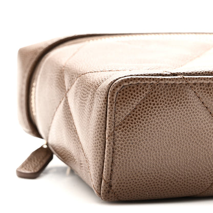 Chanel Caviar Quilted Top Handle Slim Vanity With Chain  Light Brown 9 of 11