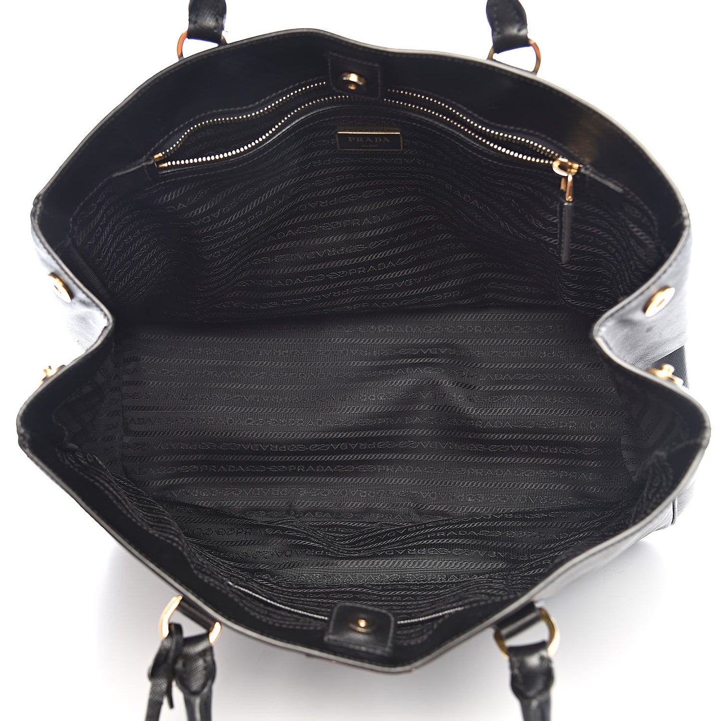 Saffiano Lux Large Tote Black