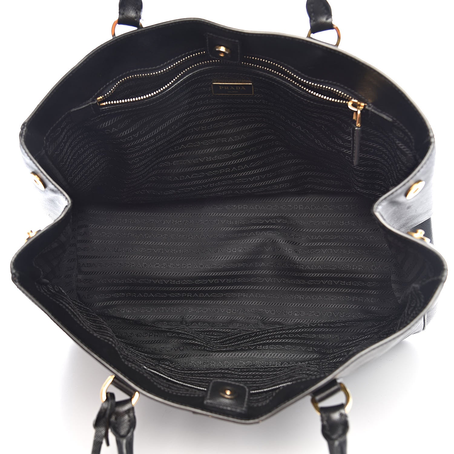 Prada Saffiano Lux Large Tote Black 5 of 13