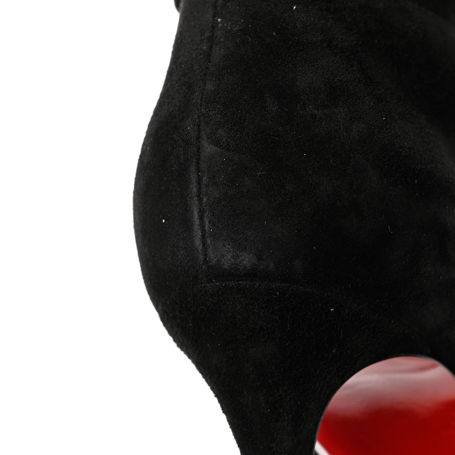 Christian Louboutin Suede Lock Kate Botta 100 Knee High Boots 37 Black 12 of 13