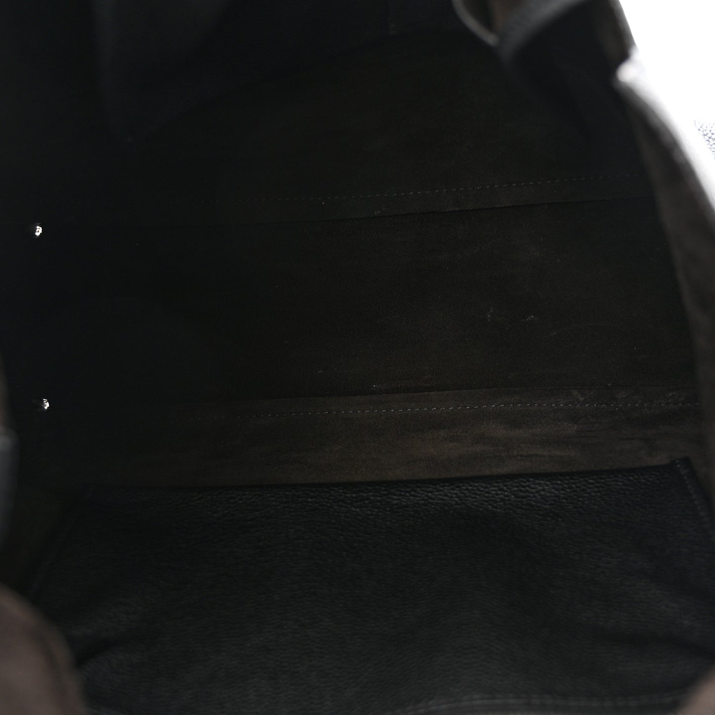Grained Calfskin Top Handle 14 Bag Black