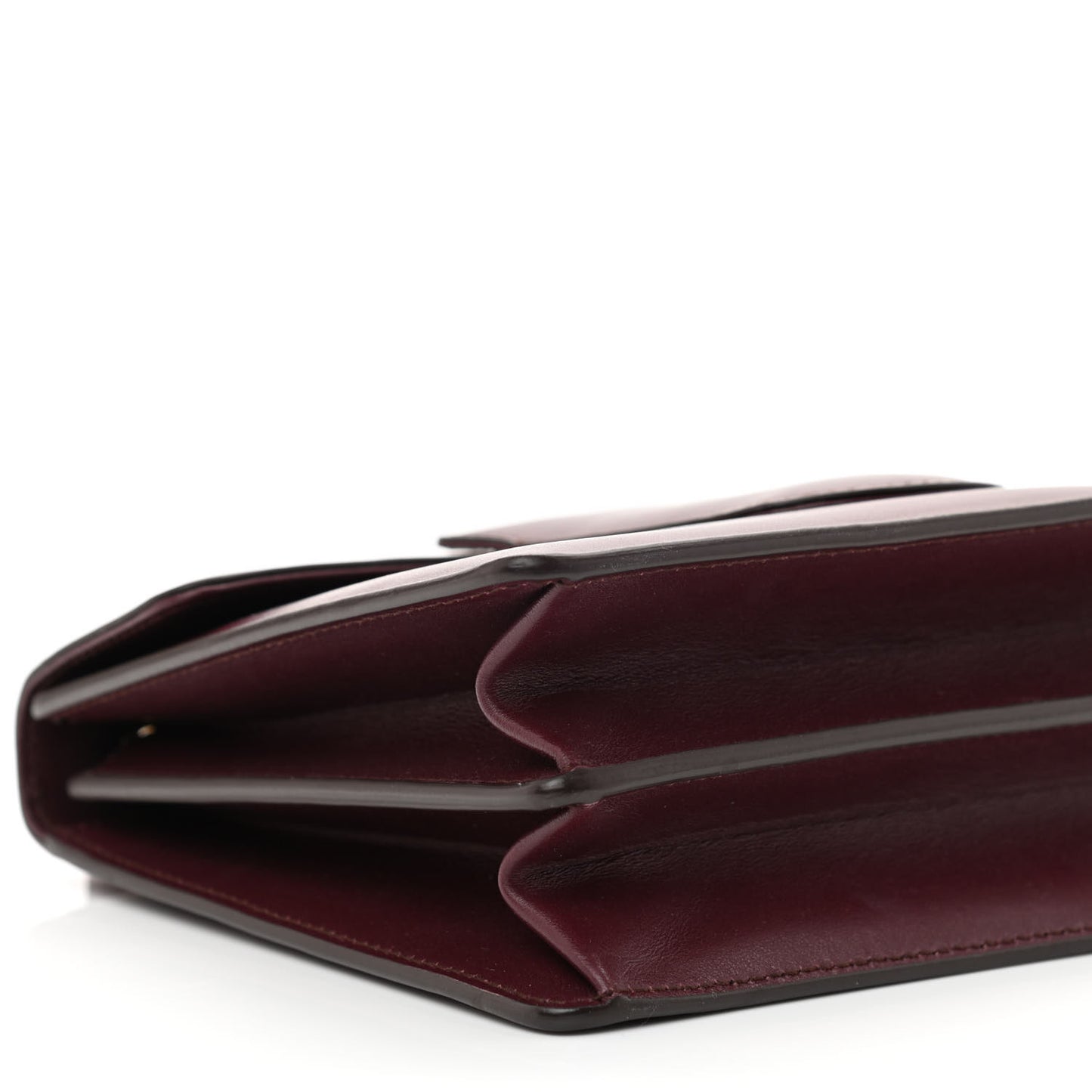 Calfskin Thalia Flap Shoulder Bag Wine