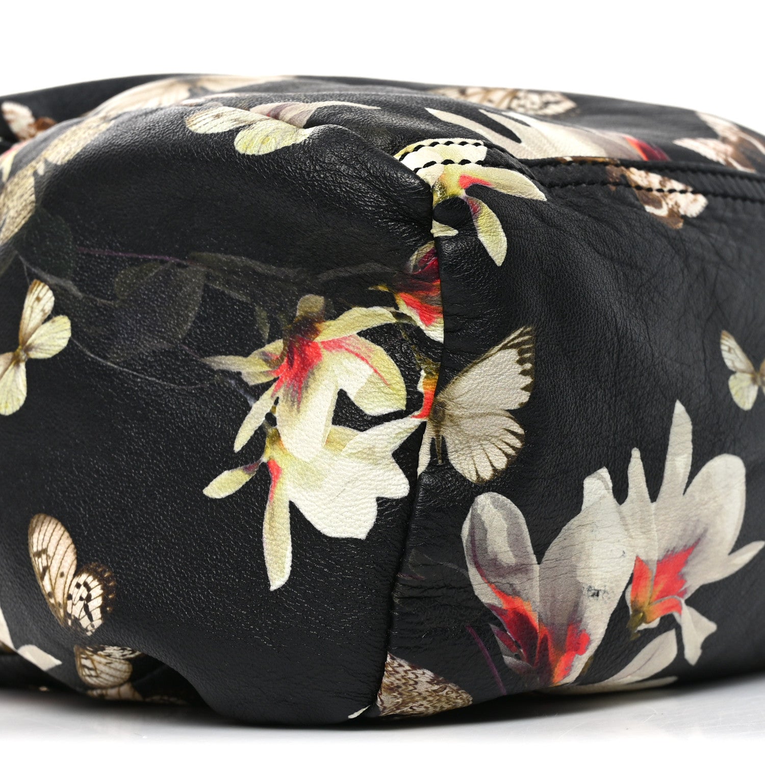 Givenchy Lambskin Magnolia Print Medium Pandora Black 9 of 10