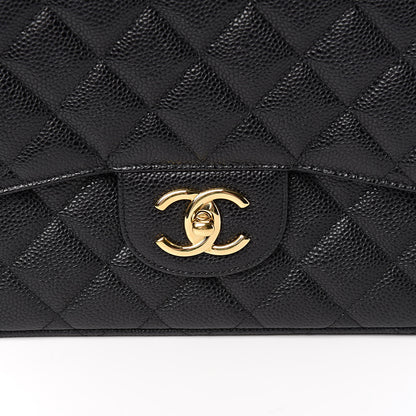 Chanel Caviar Quilted Maxi Double Flap Black 8 of 14