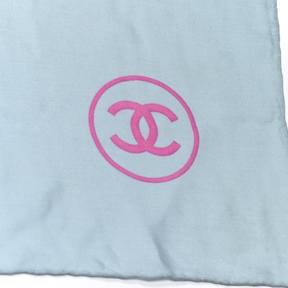 Chanel Silk CC Square Scarf Grey Pink 3 of 6