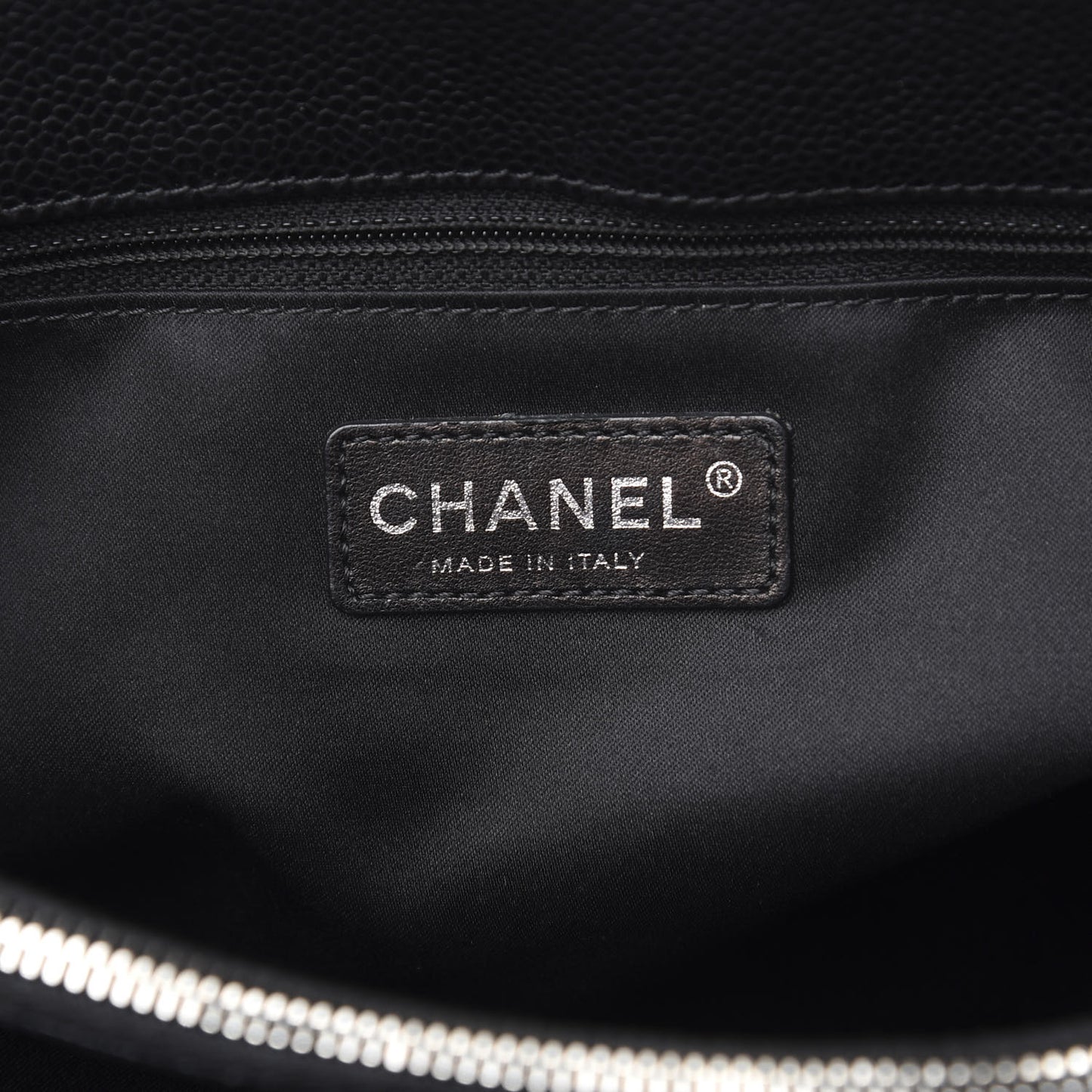 Caviar Quilted Grand Shopping Tote GST Black