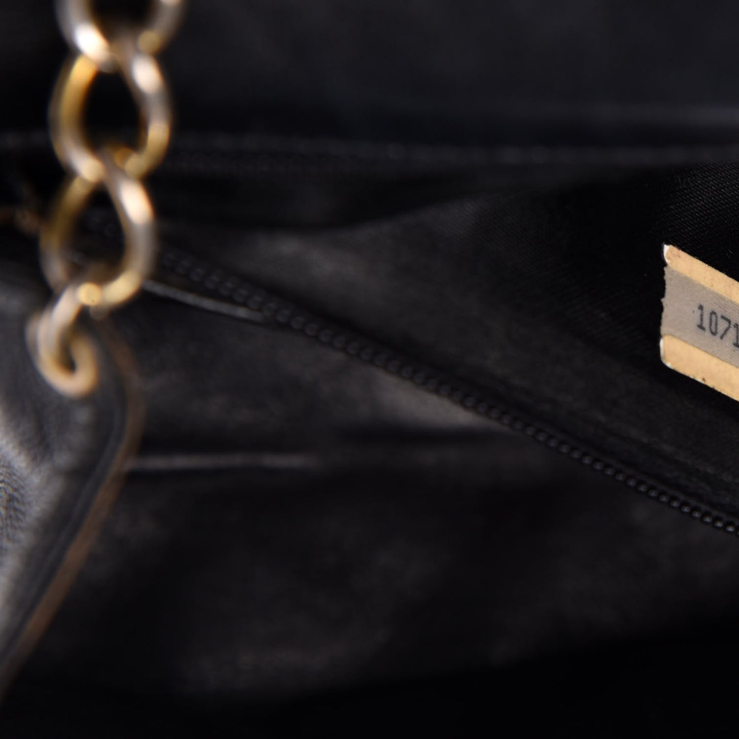 Lambskin Quilted Tassel Shoulder Flap Bag Black