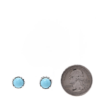 David Yurman Sterling Silver Turquoise Chatelaine Earrings 2 of 4