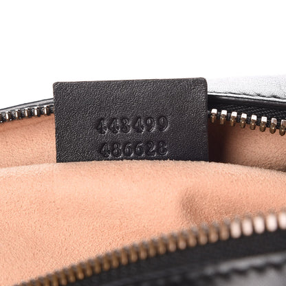 Gucci Calfskin Matelasse Medium GG Marmont Chain Shoulder Bag Black 8 of 8
