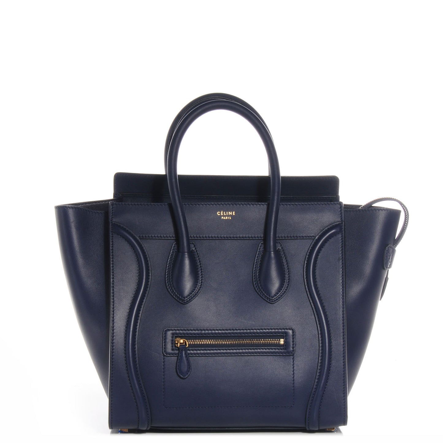 Smooth Calfskin Mini Luggage Ink Blue