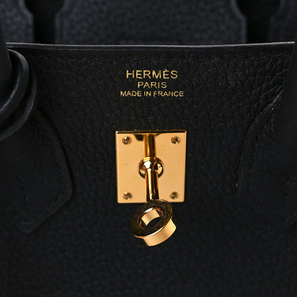 Hermes Togo Birkin 25 Black 6 of 10