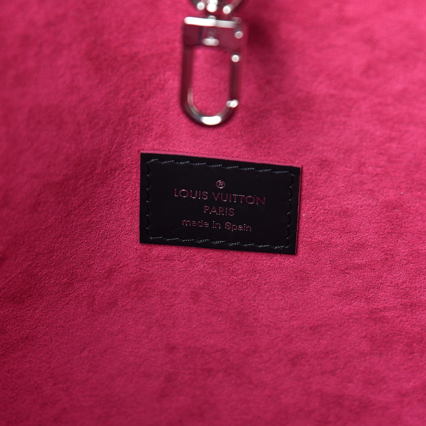 Epi Neverfull MM Black Hot Pink
